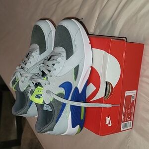 Boys Gray & Blue Nike Air Max